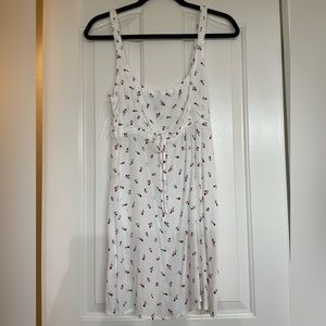 Forever 21 White Floral Dress Size L